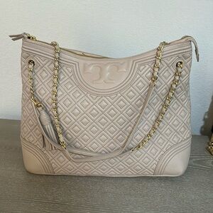 Large pink Tory Burch purse